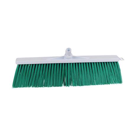 532125 SYR Yard Broom Stiff Nylon Bristles Green 500mm Star Group