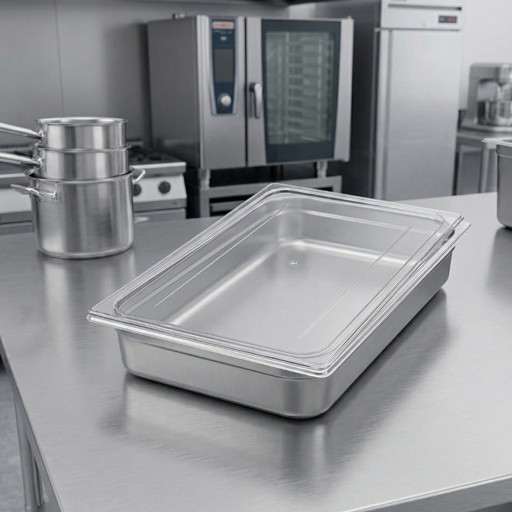 Cambro 1/1 Size Food Pan Cover Flat Polycarbonate Clear 325x530mm