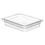 Cambro 1/2 Size Food Pan Polycarbonate Clear 325x530x65mm / 3.9Lt, 1 Unit