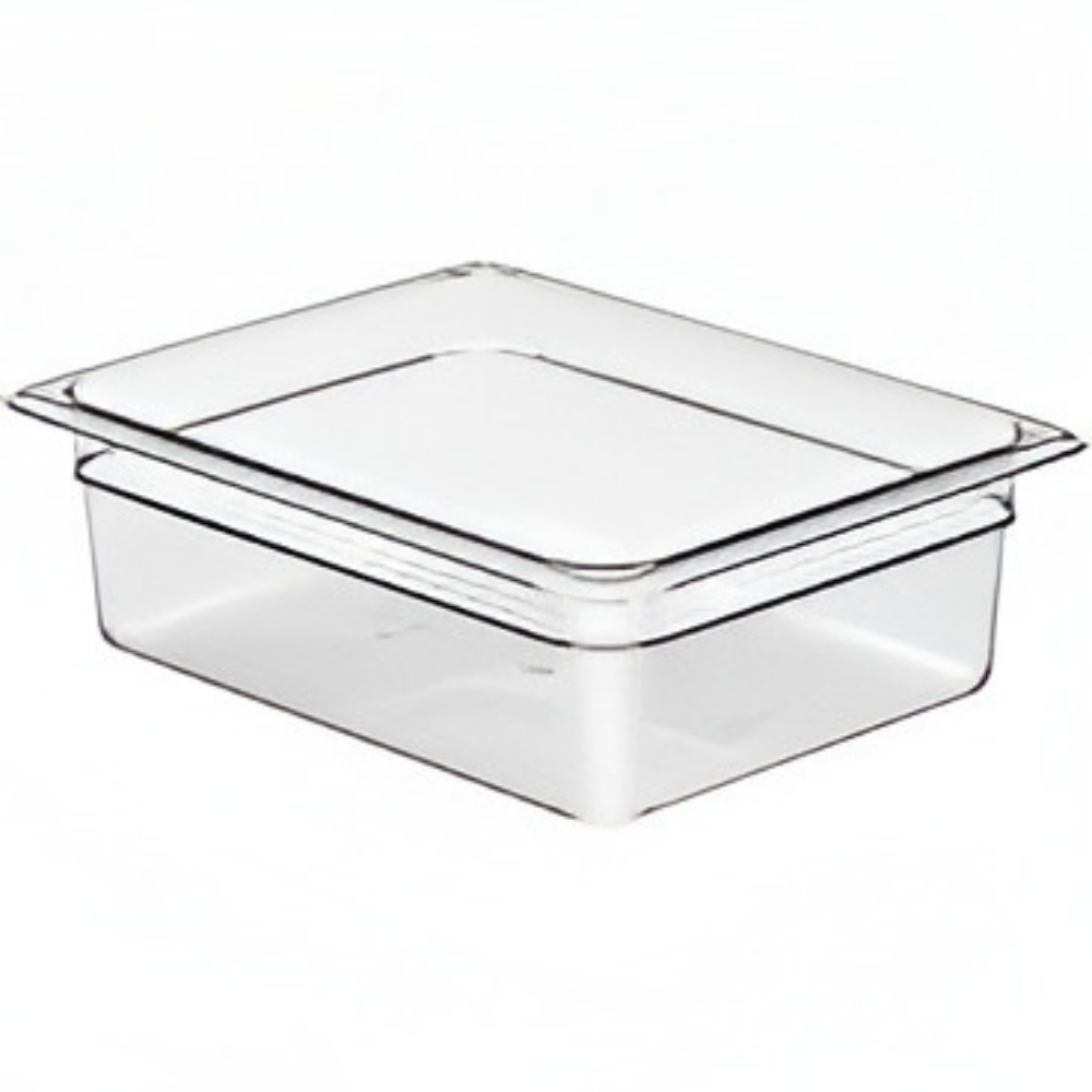 Cambro 1/2 Size Food Pan Polycarbonate Clear 325x530x100mm / 5.9Lt, 1 Unit