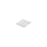 532197 Cambro 1/6 Size Food Pan Cover With Handle and Notch Polycarbonate Clear 162x176mm Star Group