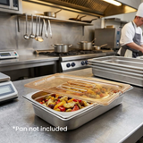Cambro 1/3 Size Food Pan Cover With Handle and Notch Polycarbonate Amber 176x325mm