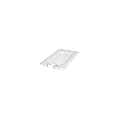 532222 Cambro 1/9 Size Food Pan Cover With Handle and Notch Polycarbonate Clear 108x176mm Star Group
