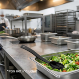 Cambro CamWear Salad Bar Spoon Solid Polycarbonate Black 206mm / 15ml 0.5oz, 1 Unit