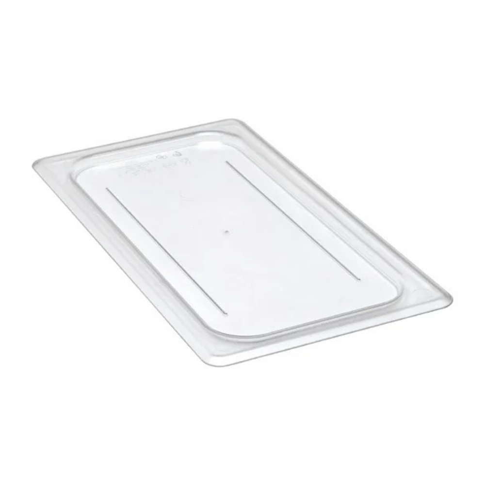 Cambro 1/3 Size Food Pan Cover Flat Polycarbonate Clear 176x325mm, 1 Unit