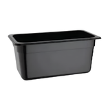 Cambro 1/3 Size Food Pan Polycarbonate Black 176x325x100mm / 3.6Lt