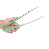 330mm Stainless Steel Serving Tongs with Green Kool-Touch® Handle