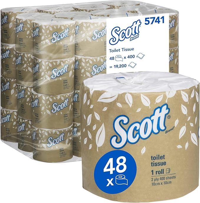 SCOTT 5741 Toilet Roll 2Ply 400 Sheets - 48/Ctn