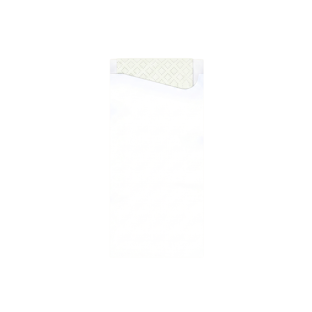 Pochetta with 3ply Napkin Pouch White - 250/Carton