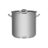 608174 Chef Inox Elite Stockpot with Lid 320x320mm / 25.50Lt Star Group