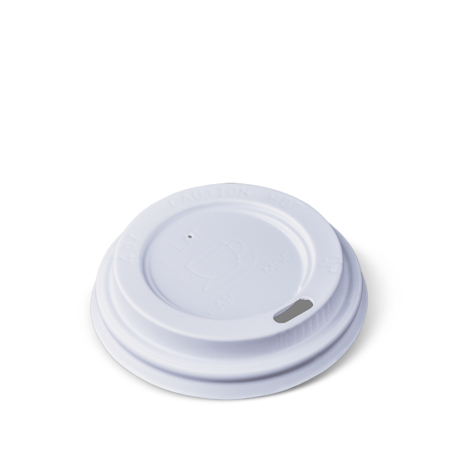 White PS Lid to suit 62mm Cups 4oz Lid