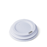 White PS Lid to suit 62mm Cups 4oz Lid - 1000 units