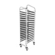 780203 Chef Inox Gastronorm Trolley Stainless Steel 550x350x1735mm Star Group