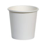PLA Single Wall Coffee Cup White 120ml / 4oz - 500 units
