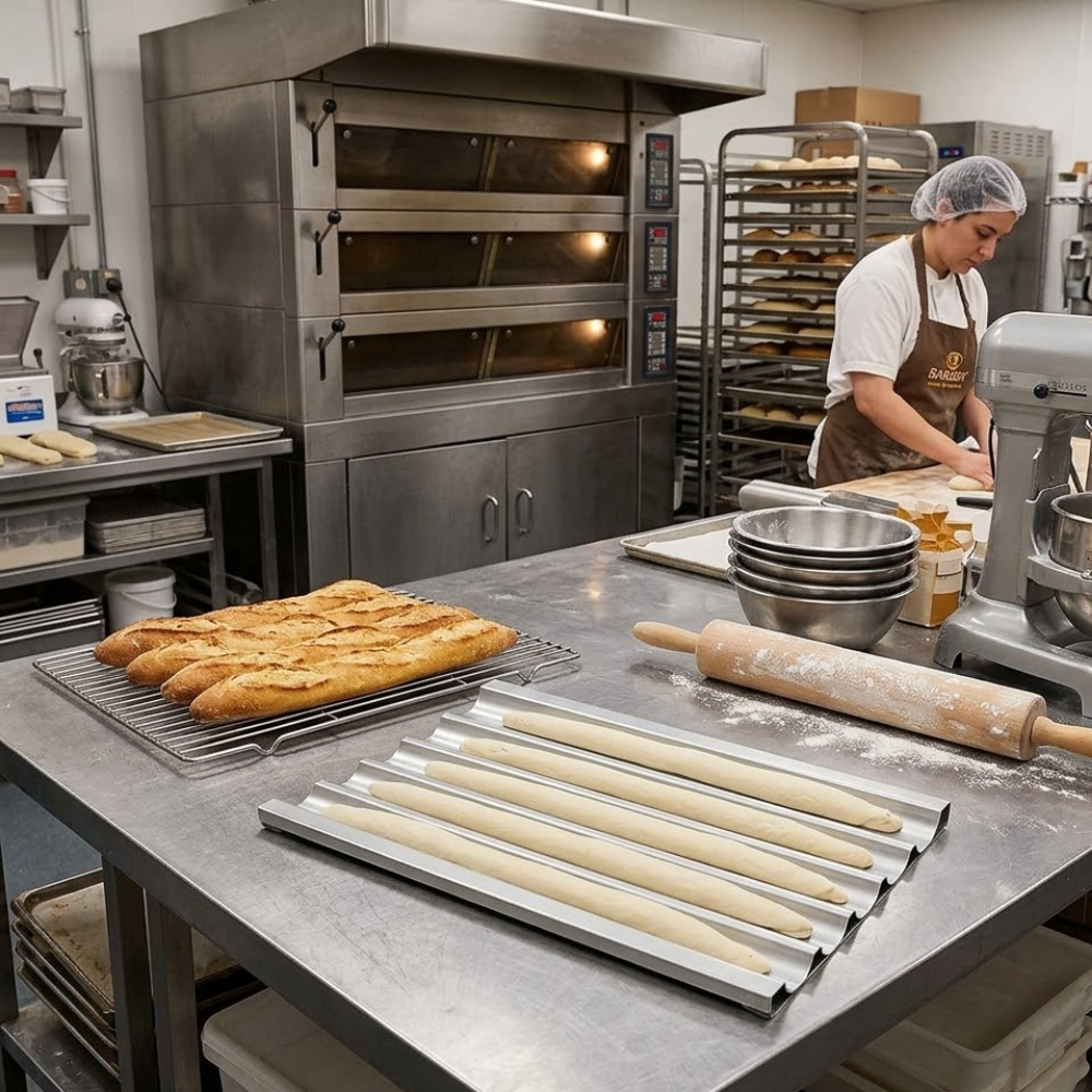 18" French Stick Baking Tray