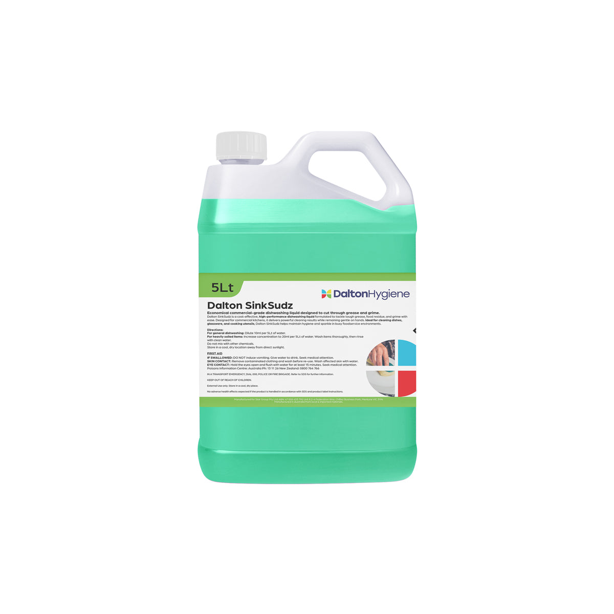 Dalton SinkSudz Dishwashing Liquid 5Lt