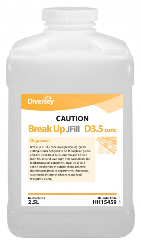 Break Up J-Fill D3.5 Concentrated Degreaser Liquid 2.5l, Carton of 2