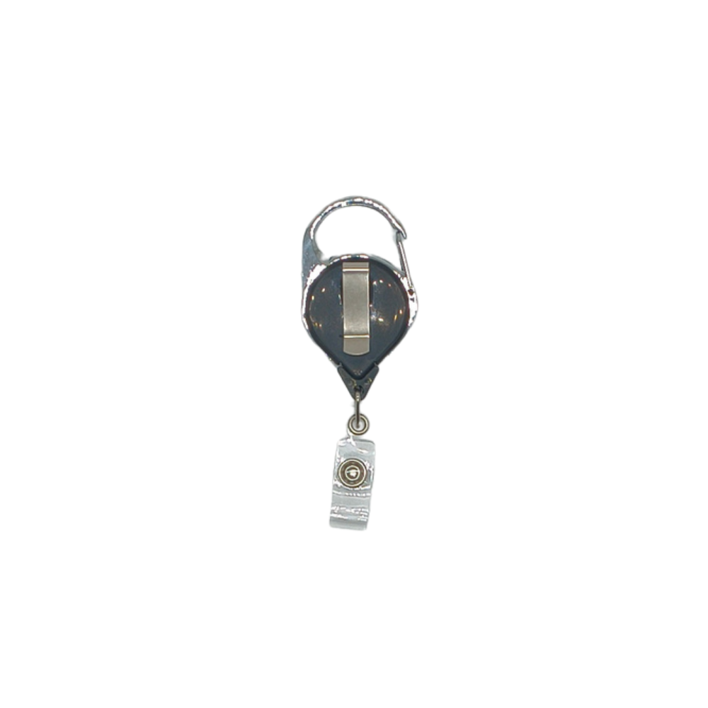 Premium ID Retractable Carabiner Reel With Strap