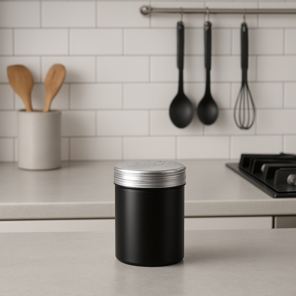 Shaker / Salt Dredge Black Stainless Steel 285ml