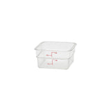 790019 Cambro CamSquare Storage Container Polycarbonate Clear 185x185x100mm / 1.9Lt Star Group