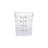 790023 Cambro CamSquare Storage Container Polycarbonate Clear 215x215x230mm / 7.6Lt Star Group