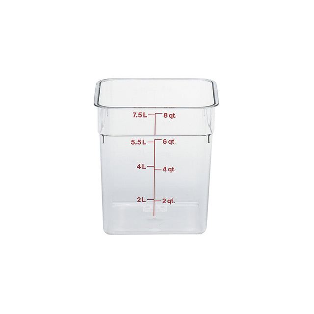 790023 Cambro CamSquare Storage Container Polycarbonate Clear 215x215x230mm / 7.6Lt Star Group