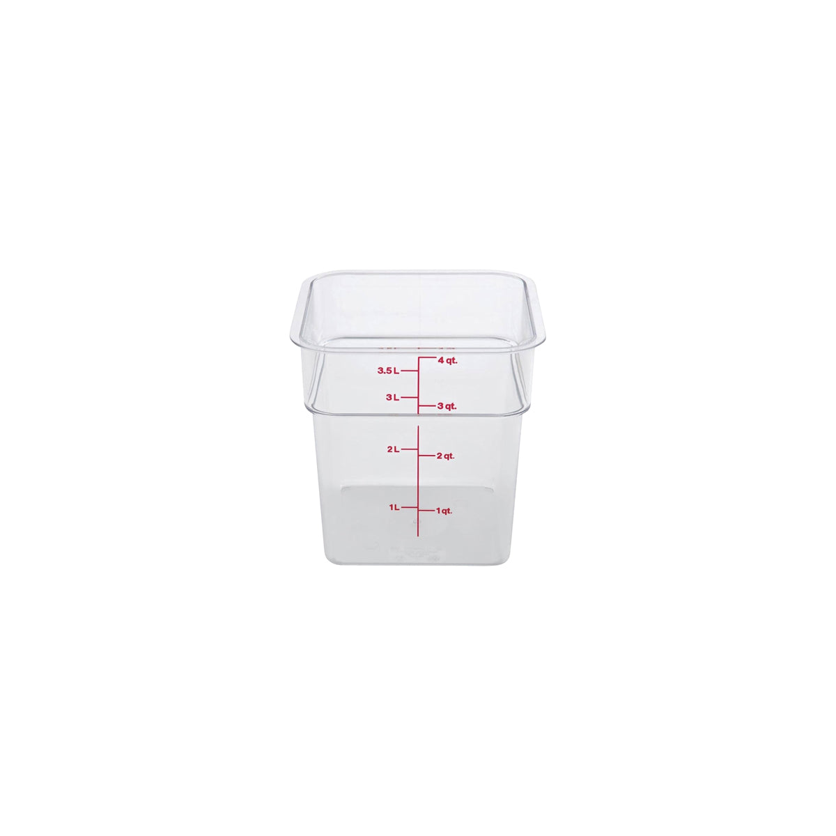 790024 Cambro CamSquare Storage Container Polycarbonate Clear 185x185x187mm / 3.8Lt Star Group
