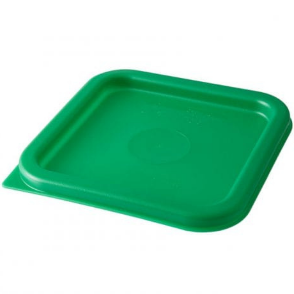 Cambro CamSquare Lid Polypropylene Green To Suit 1.9Lt 3.8Lt, 1 Unit