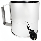 Chef Inox Flour Sifter 8 Cup Crank Handle