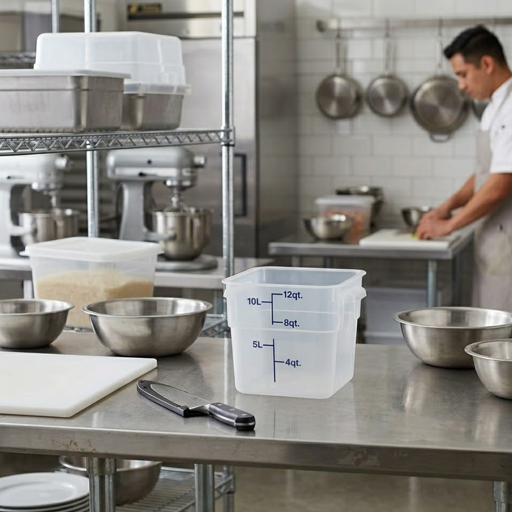 Cambro CamSquare Storage Container Polypropylene Translucent 256x310x210mm / 11.4Lt