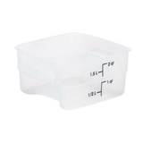 Cambro CamSquare Storage Container Polypropylene Translucent 185x185x100mm / 1.9Lt, 1 Unit