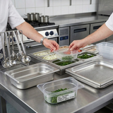 Inox Macel 1/9 Gastronorm Lid  Polypropylene 176x108x65mm / 0.6Lt