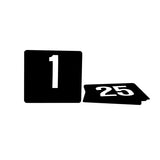 802023 Table Numbers White on Black Set 1-100 105x95mm Star Group