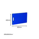 Polyethylene Cutting Board Blue 205x300x13mm HACCP