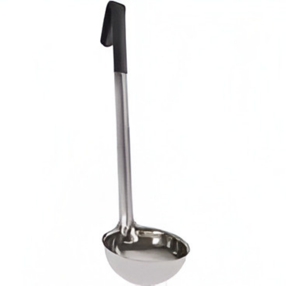 Chef Inox Ladle Stainless Steel Black Handle 360ml, 1 Unit