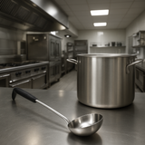 Chef Inox Ladle Stainless Steel Black Handle 360ml