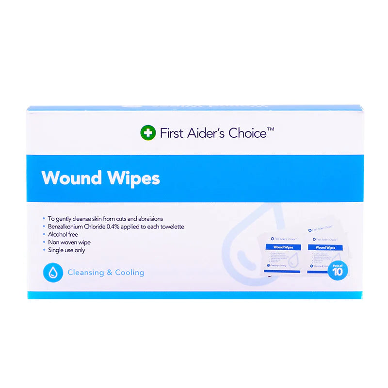 Wound Wipe Alcohol Free 10/Pack