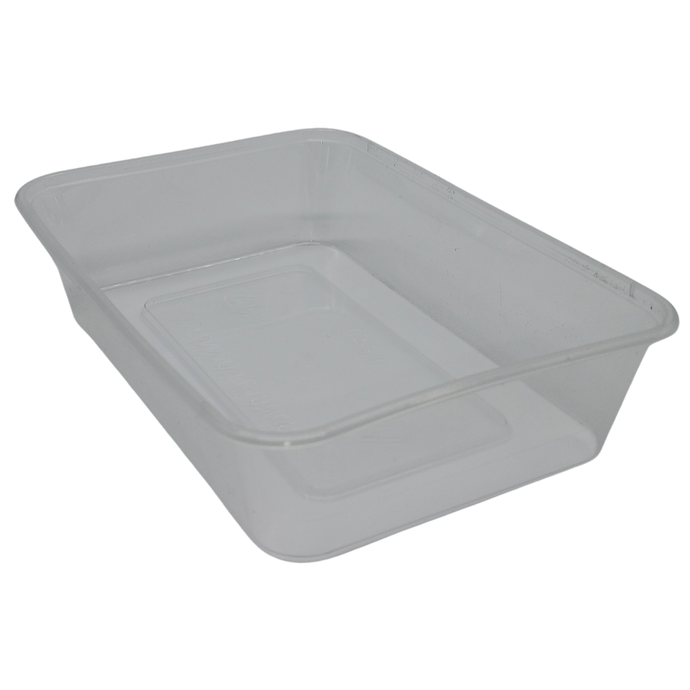 500ml Rectangular Plastic Container - 500/Ctn