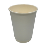 12oz Double-wall White Disposable Coffee Cup - 500 units